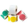 Colored round direct thermal labels
