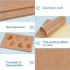 Self-adhesive kraft paper label sheets