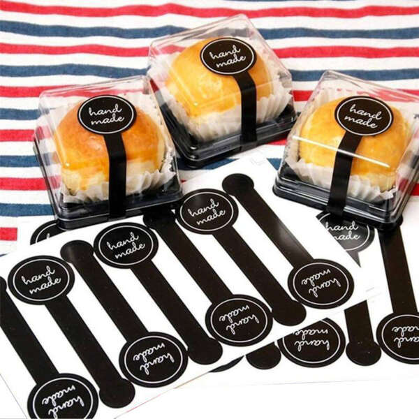 Custom cupcake packaging seal labels