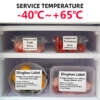 Custom 6x4 labels for frozen food packaging