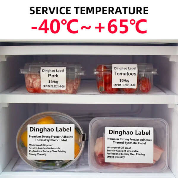 Custom 6x4 labels for frozen food packaging