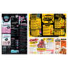 full color restaurant menu wall poster flyer printing material detail view