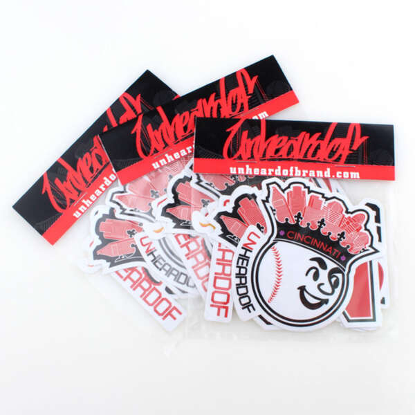 Die cut company logo promotional stickers