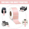 Self adhesive round labels