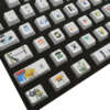 Reflective glowing keyboard stickers