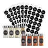 Preprinted labels for spice jars and containers