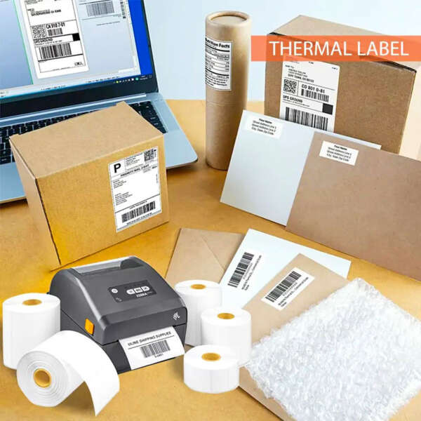 Self adhesive ecommerce parcel labels