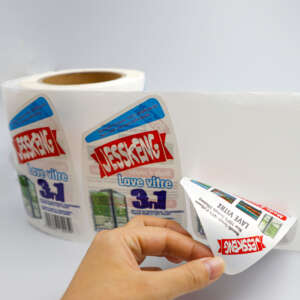 UV-proof waterproof removable adhesive labels