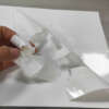 Destructible eggshell vinyl sheet for inkjet printing