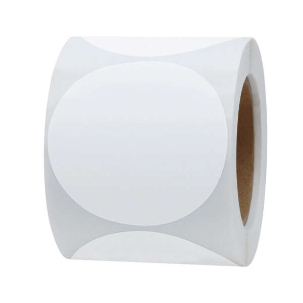 Round barcode thermal label rolls