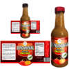 Eco friendly chilli jar food packaging sticker