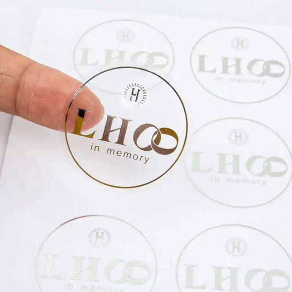 Vinyl food product label printed with custom logo