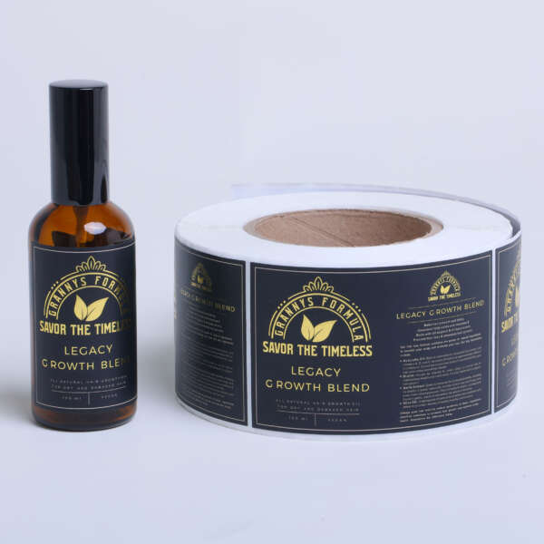 Custom logo foil labels
