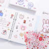 Easy peel character sticker sheet