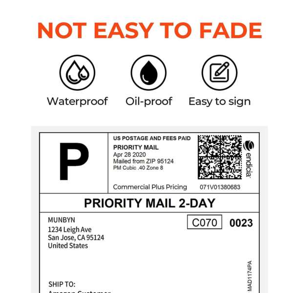 Thermal printer label rolls