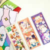 Anime kiss cut stickers with durable adhesive