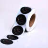 Custom packaging sticker labels with glossy round finish