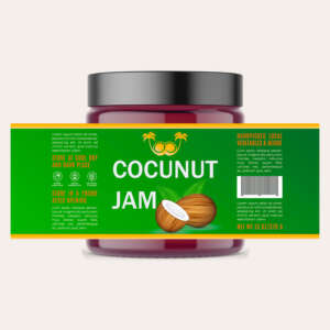 Food grade bottle jar label roll for nut container packaging