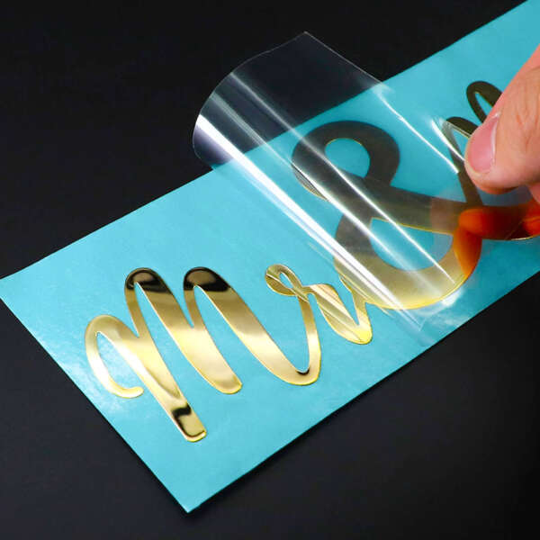 3D metallic logo transfer sticker for packaging