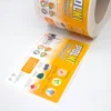 Transparent waterproof packaging labels