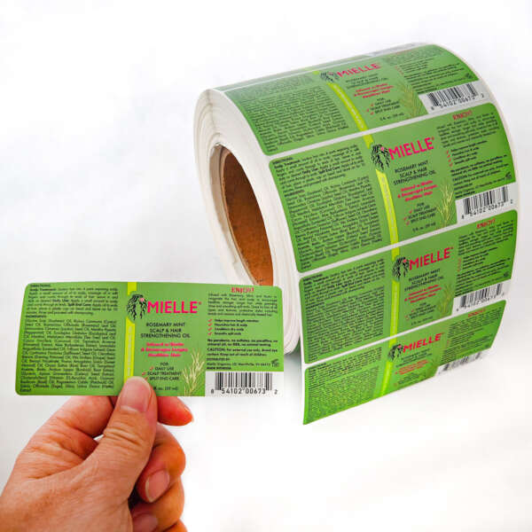 Premium BOPP roll label for beauty packaging
