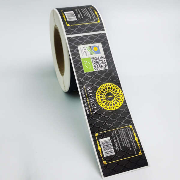 Waterproof food cosmetic bottle label rolls