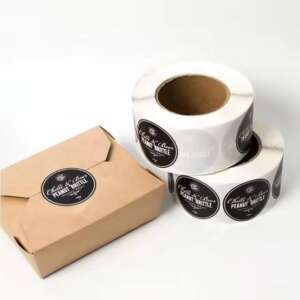 Round box and bag seal food label rolls