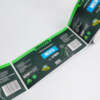 Waterproof clear film label for product packaging