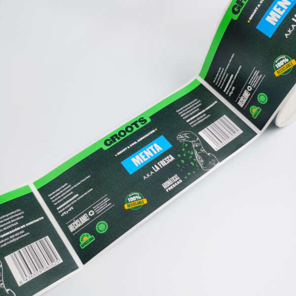 Waterproof clear film label for product packaging