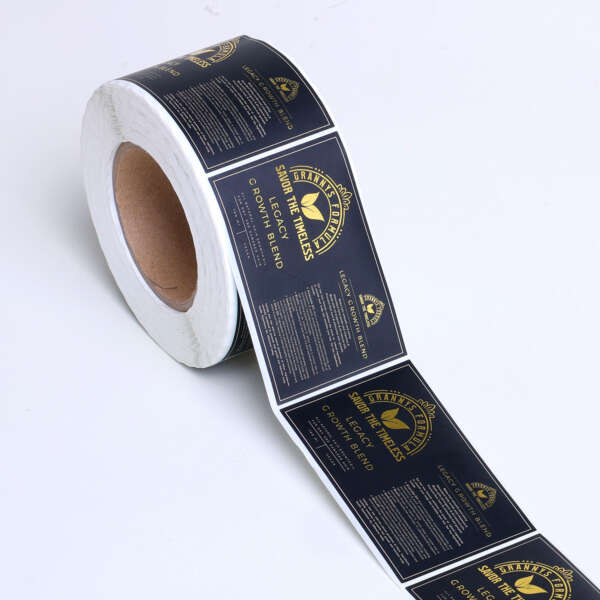 Waterproof bottle label rolls