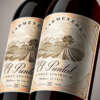 Private waterproof textured paper wine label with gold foil and embossing