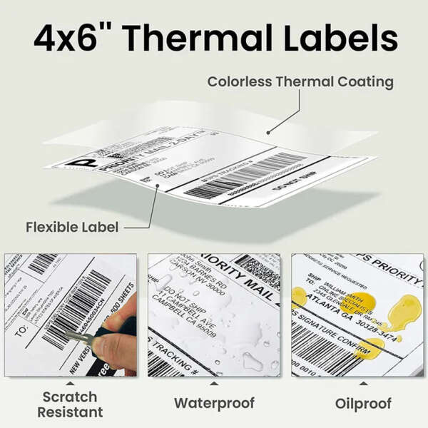100x150mm thermal label rolls