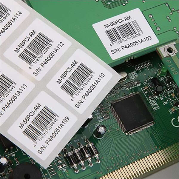 Heat resistant adhesive label printing