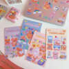Personalized clear sticker sheets with kiss cut paths