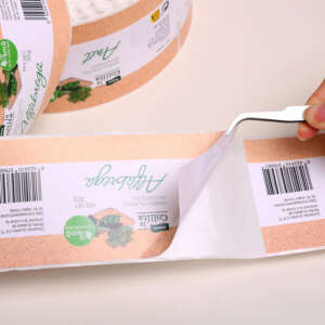 Custom logo labels for glass bottle packaging