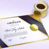 Custom gold foil sealing stickers