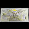 recycled textured paper gold foil spot UV wine label for glass bottle custom logo option