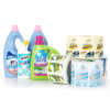 Waterproof detergent bottle sticker with strong adhesive