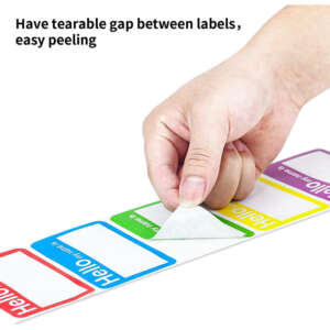 Custom vinyl name tag labels