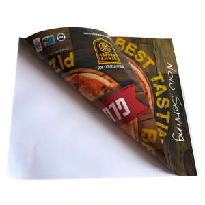 Reusable static cling window decal label for CCTV notice