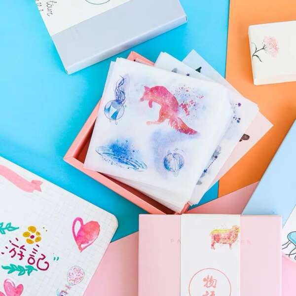 Waterproof colorful vinyl stickers for product packaging