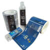 Silver foil paper label stickers for oil bottle packaging