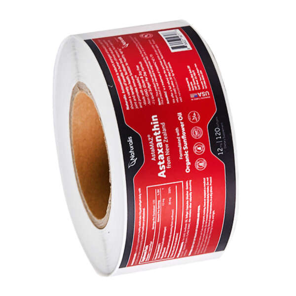 Hot silver matte laminated label for food bottle packaging