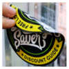 Waterproof PVC warning labels for glass windows