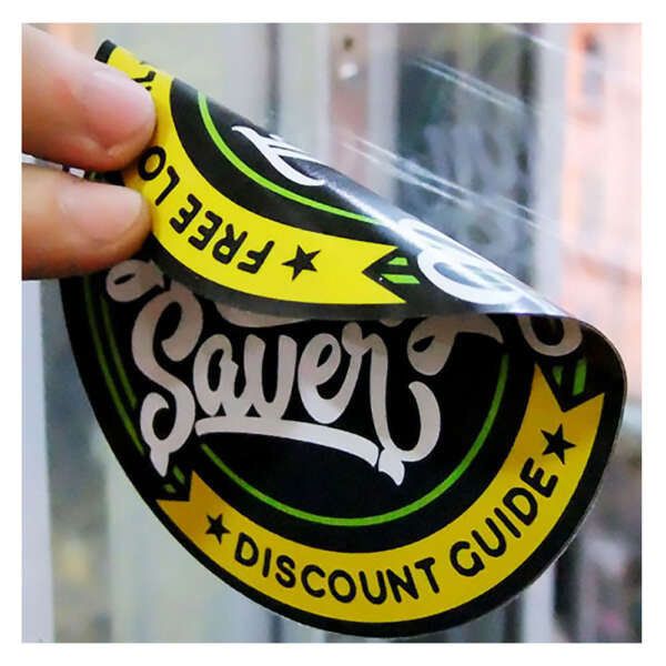 Waterproof PVC warning labels for glass windows