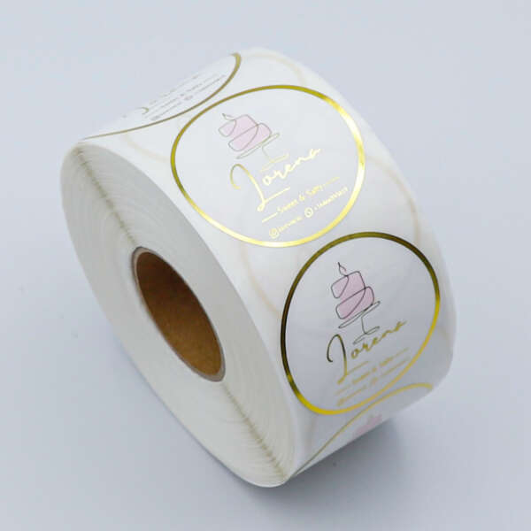 Custom printed milk tea plastic cup labels