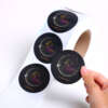 Custom paper round stickers for gift and product packaging