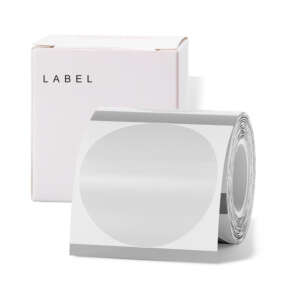 Transparent waterproof thermal paper labels on roll