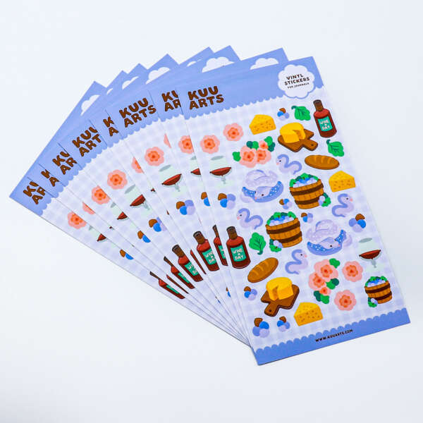 Promotional sticker printing samples