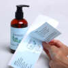 Gold foil waterproof cosmetic labels